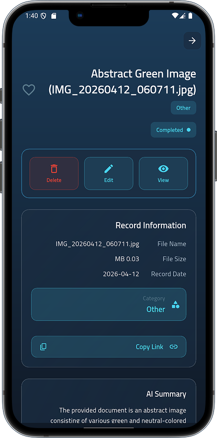 Omica app walkthrough screen 19